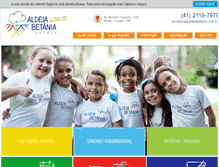 Tablet Screenshot of aldeiabetania.com.br